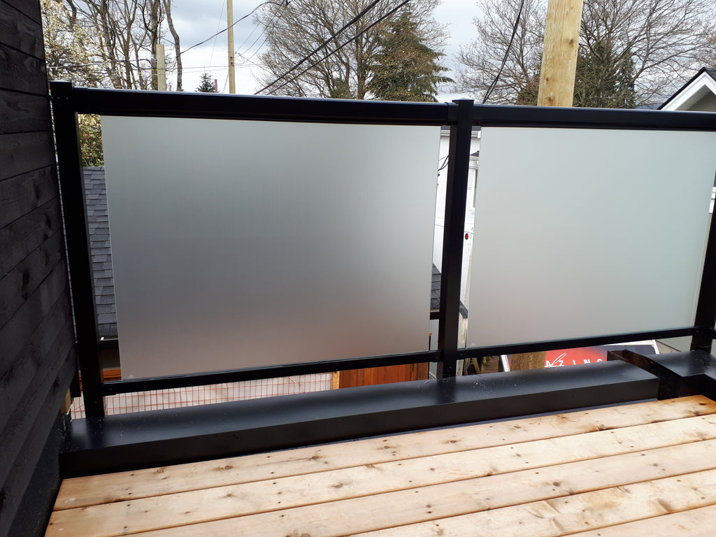 Tempered Glass Panel - FROSTED (Fits Vista and Regal Railings)