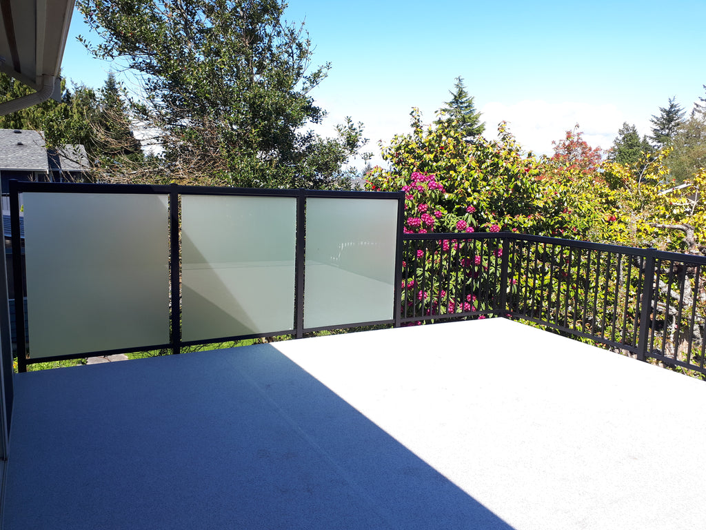 Tempered Glass Panel - FROSTED (Fits Vista and Regal Railings)