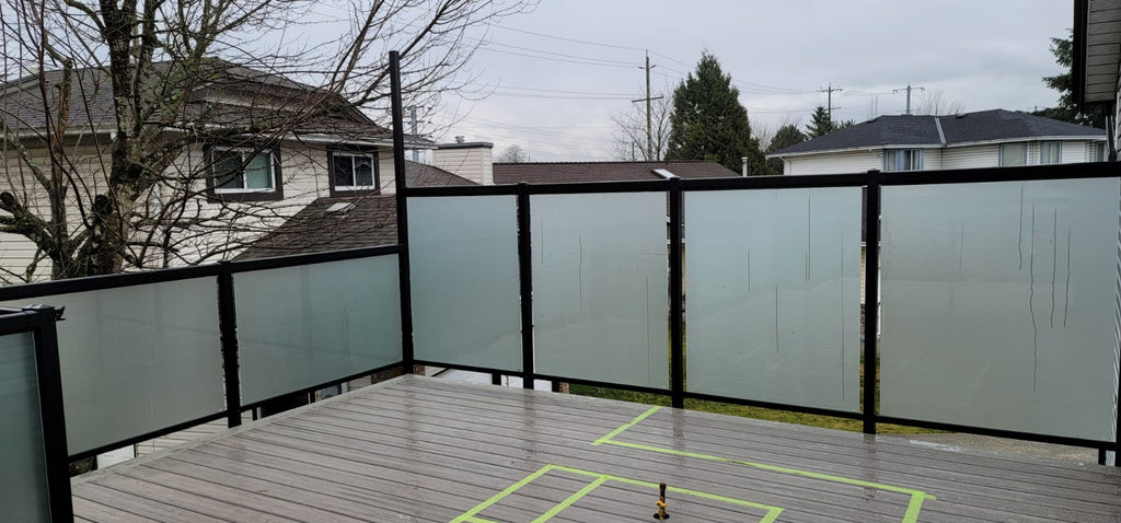 Tempered Glass Panel - FROSTED (Fits Vista and Regal Railings)