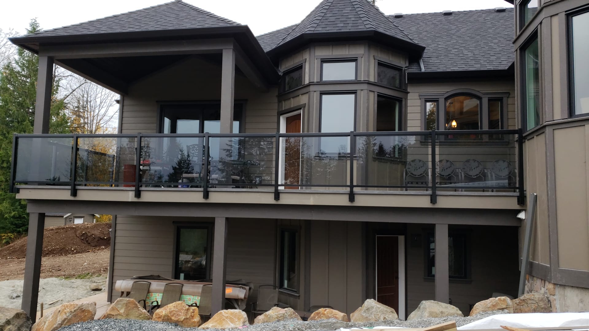 Tempered Glass Panel - GREY TINT (Fits Vista and Regal Railings)