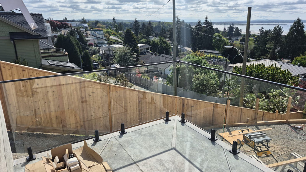 12mm Clear Tempered glass panels for Top Mount Spigot Posts