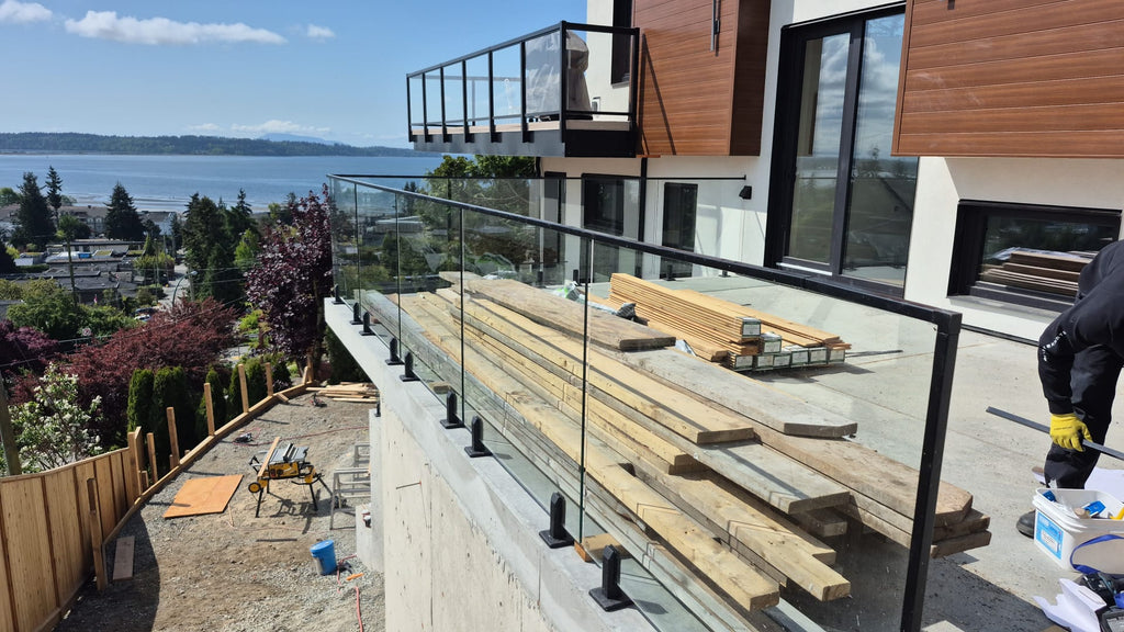 12mm Clear Tempered glass panels for Top Mount Spigot Posts