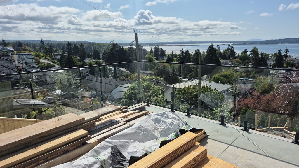 12mm Clear Tempered glass panels for Top Mount Spigot Posts