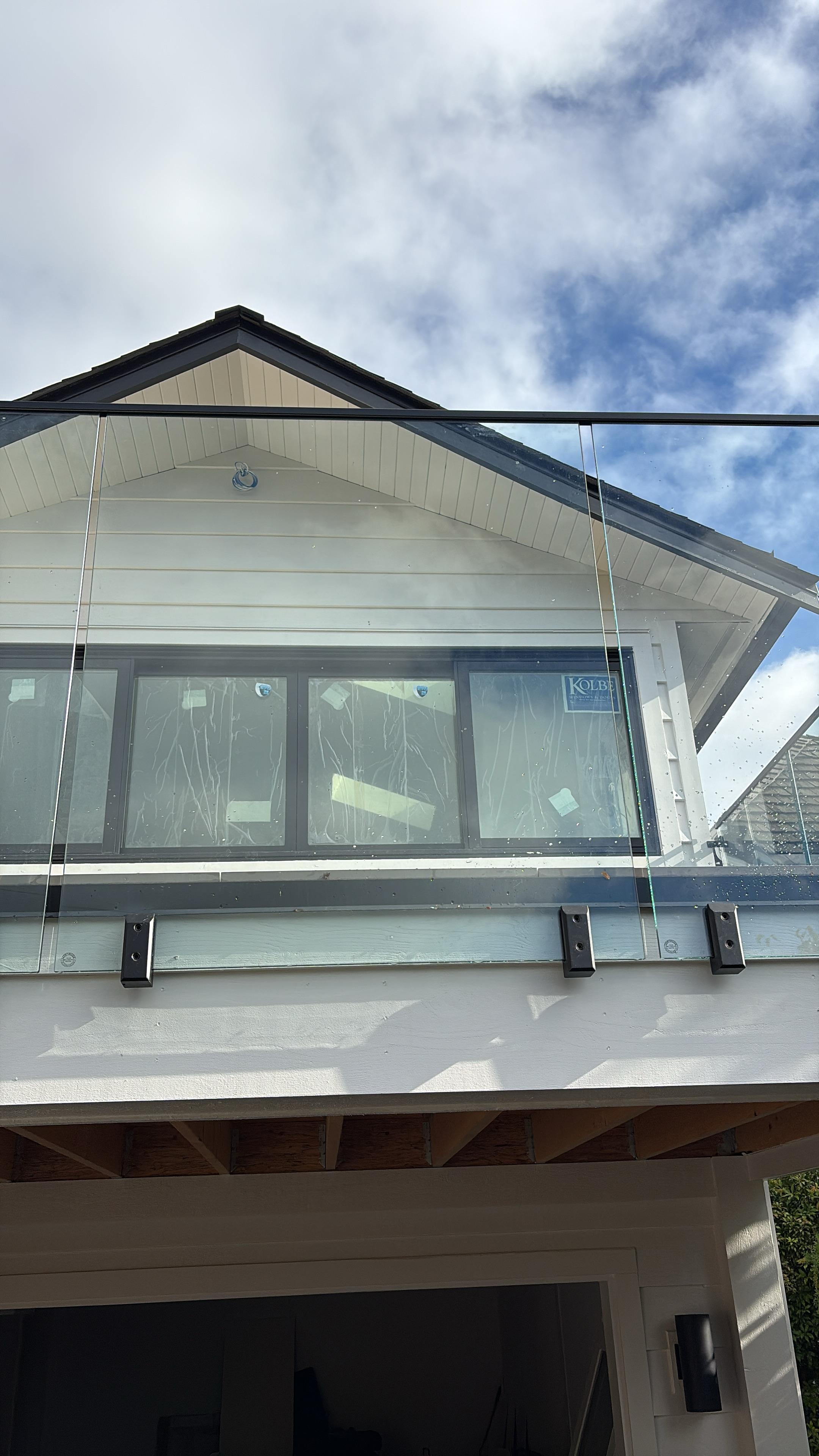 12mm Clear Tempered glass panels for Side Mount Spigot Posts