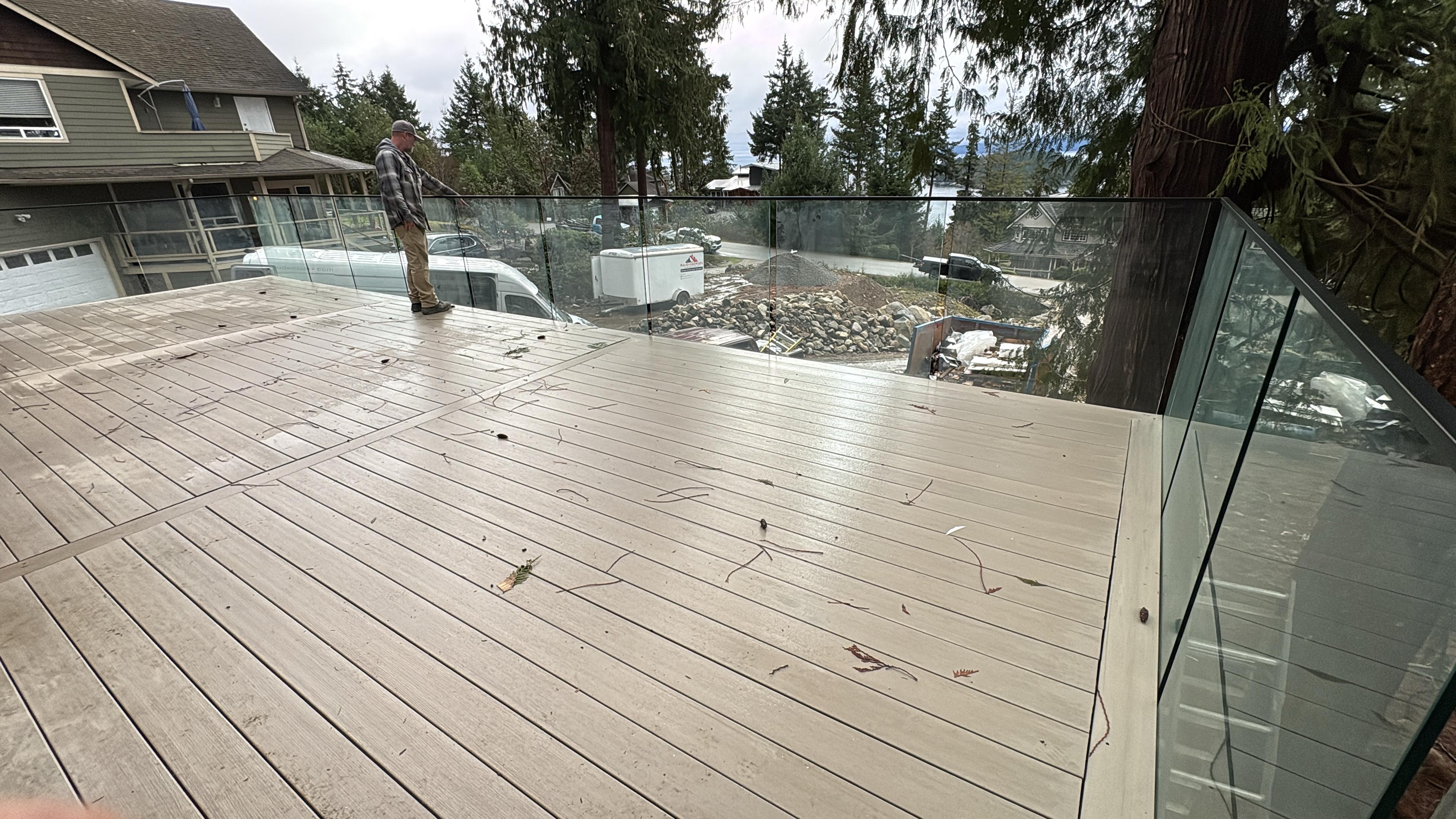 12mm Clear Tempered glass panels for Side Mount Spigot Posts