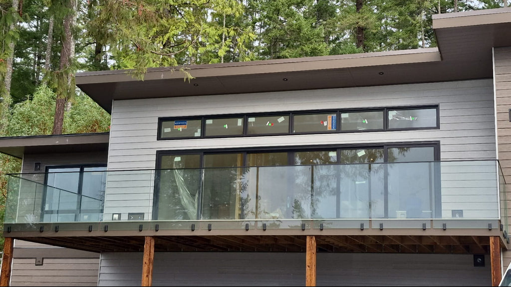 12mm Clear Tempered glass panels for Side Mount Spigot Posts