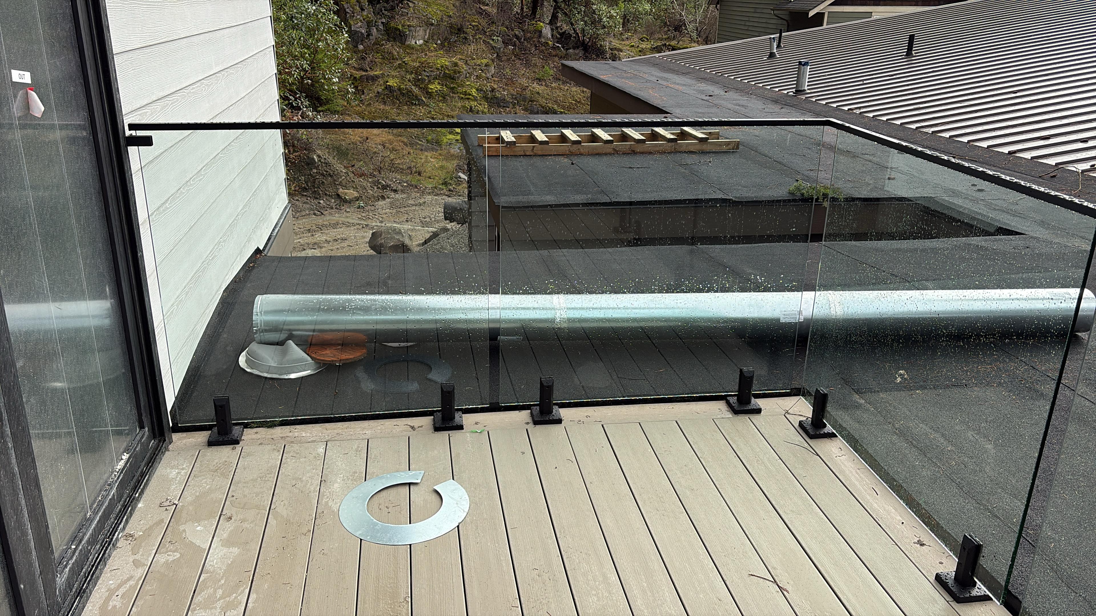 12mm Clear Tempered glass panels for Top Mount Spigot Posts