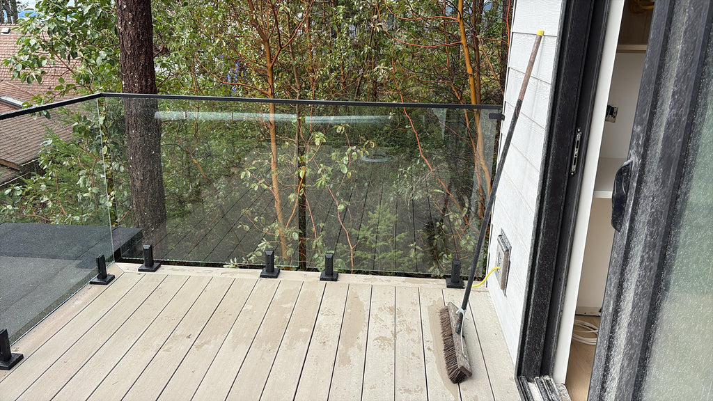 12mm Clear Tempered glass panels for Top Mount Spigot Posts