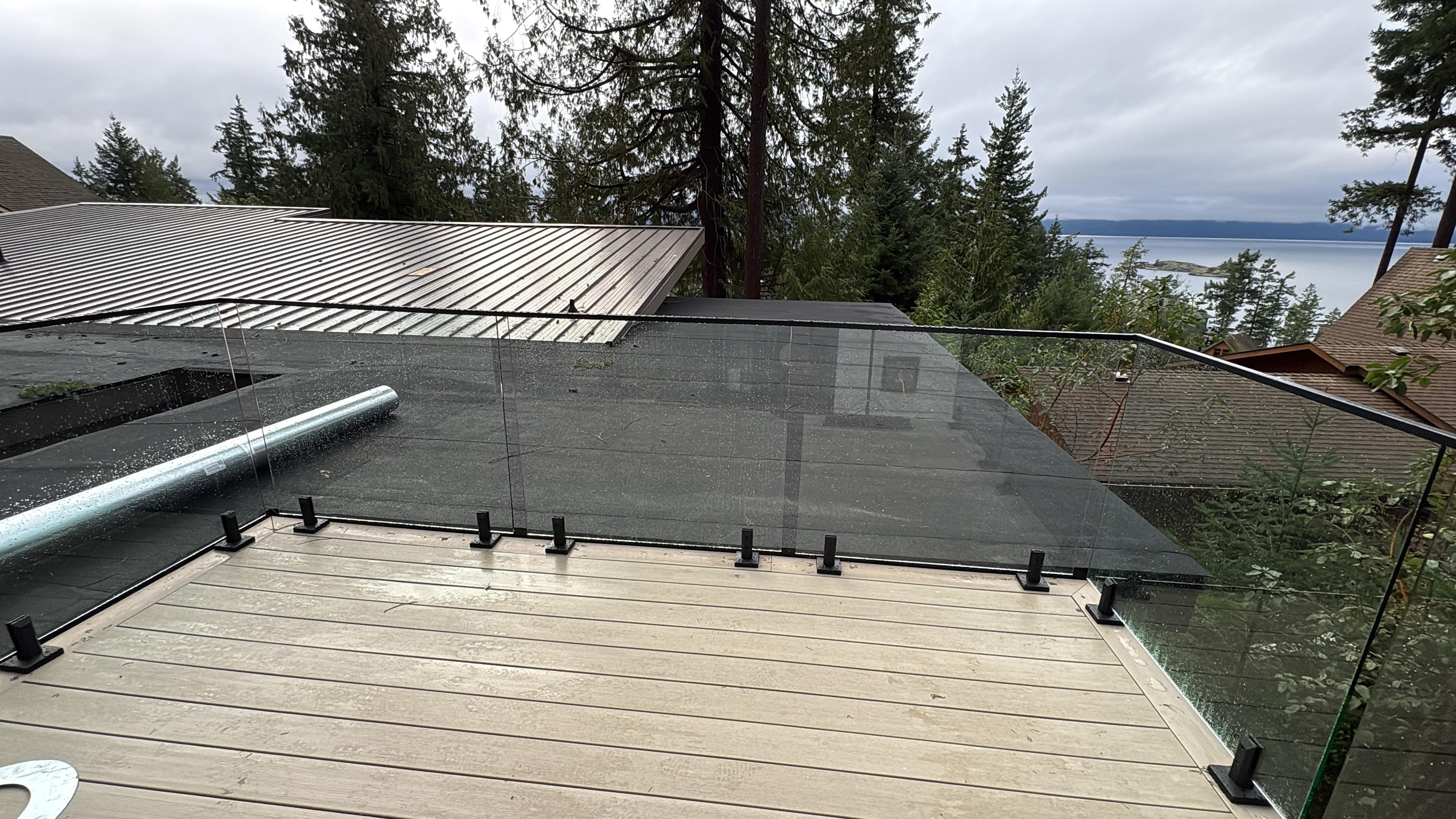 12mm Clear Tempered glass panels for Top Mount Spigot Posts