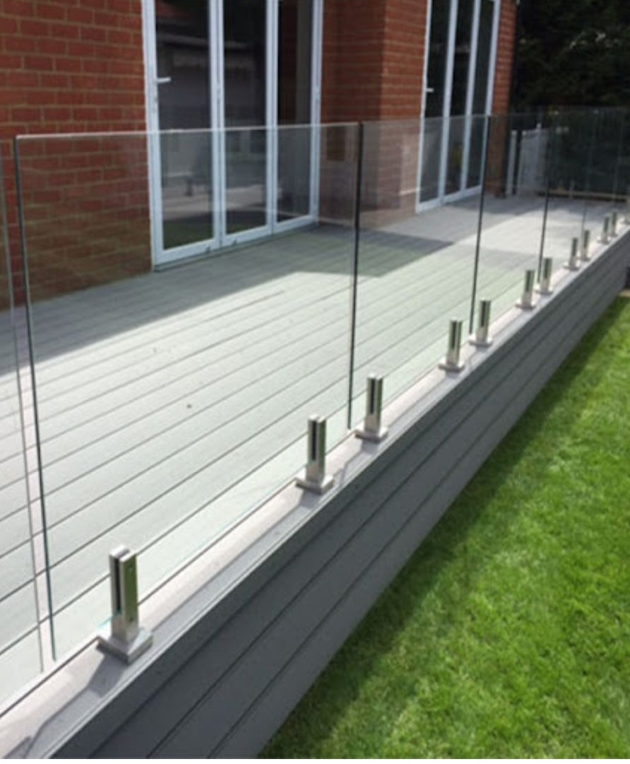 12mm Clear Tempered glass panels for Top Mount Spigot Posts