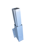 Post Side Bracket 5.5" Plate - White