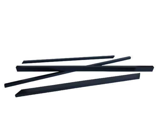 3/4" Square Stair Pickets (9 Pack) - Black