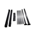 Aluminum Gate Package With 3/4" Square Pickets - Black
