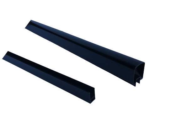 Top & Bottom Rail 8' - Black