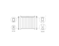 Aluminum Gate Package With 1.5" Wide Pickets - White