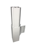 Post Sidemount Corner Bracket - White