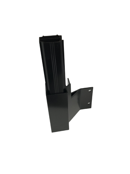Post Sidemount Corner Bracket - Black